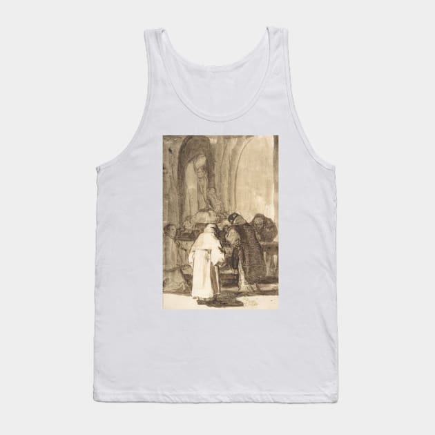 Figures inside a church by Francisco Goya Tank Top by Classic Art Stall